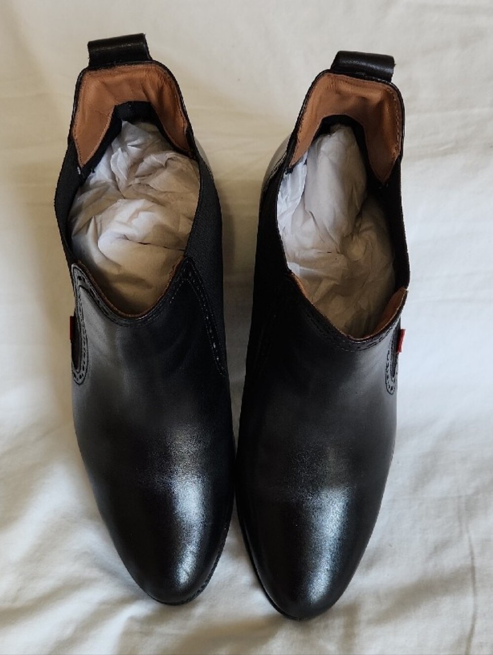Marc Joseph Sands Street Leather Slip On Ankle Boots Black Brushed Napa Womens 7 - Picture 5 of 13
